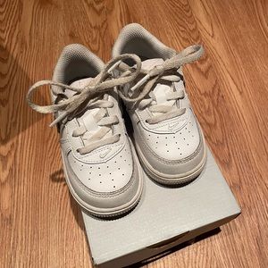 White Nike Air Force One Toddler Shoes Sneakers